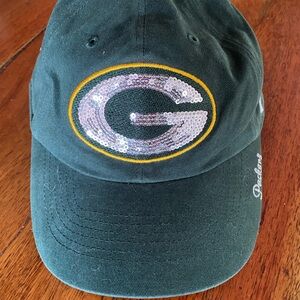 NFL Green Bay Packers Sequin Logo Cap